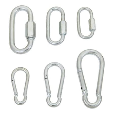 Gourmetgalley DR67365 Snap Hook Quick Link Set, 12PK GO151849